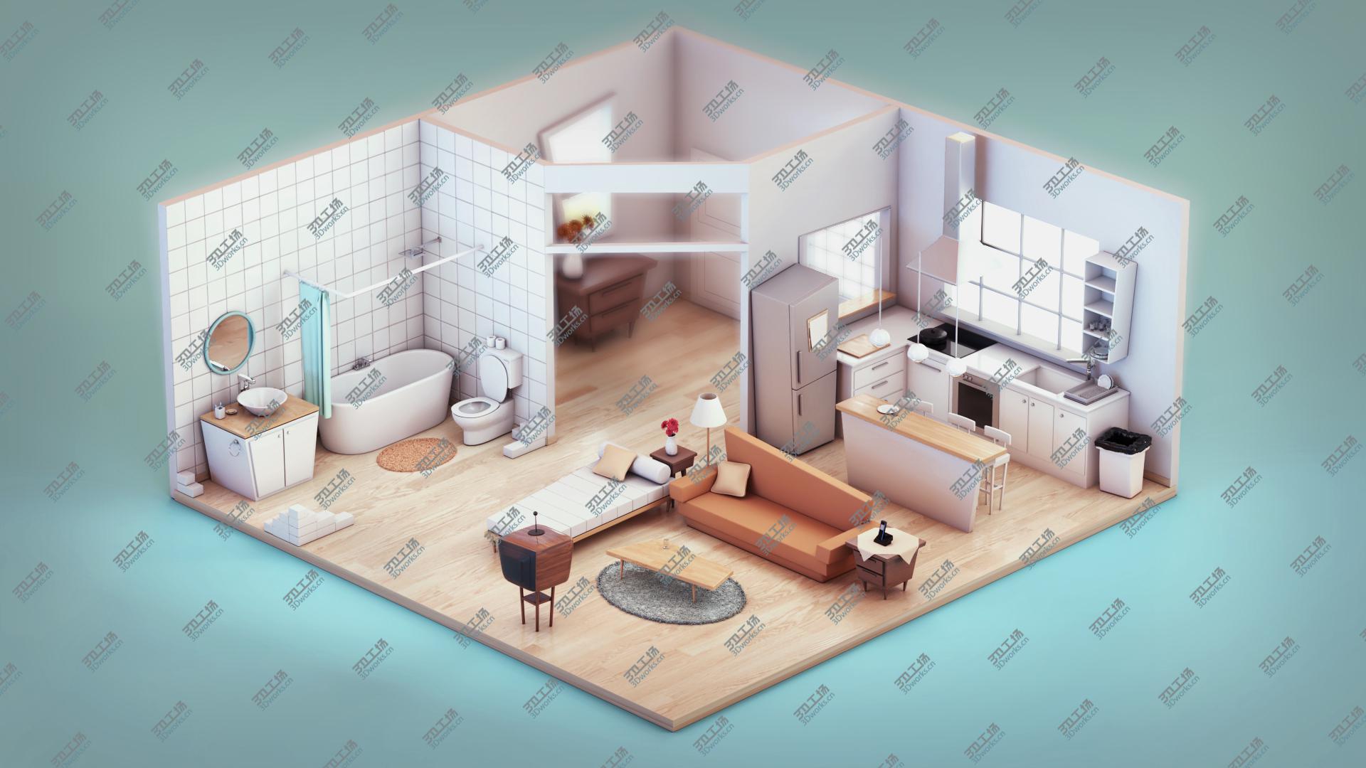 images/goods_img/2021040165/stylized flat apartment model/1.jpg